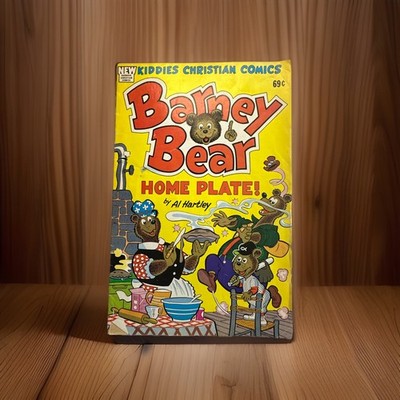 Barney Bear Home Plate - Kiddies Christian Comics - Al Hartley - 1979 - Rare!
