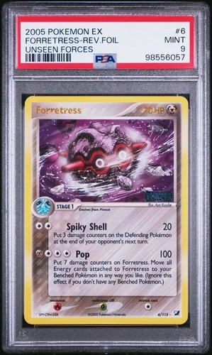 Pokemon Forretress Reverse Holo Unseen Forces 6/115 PSA 9 Mint