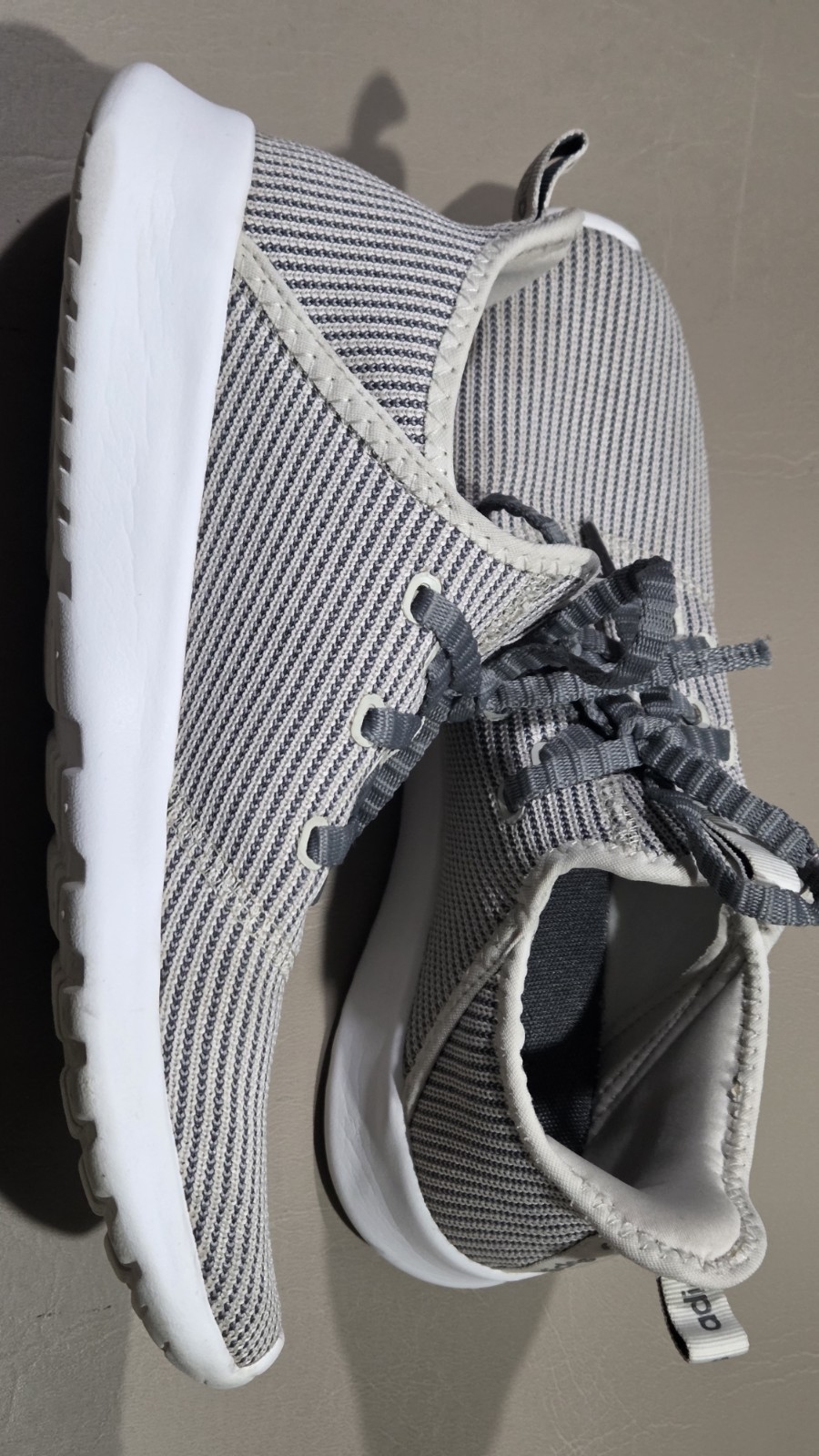 Adidas Shoes Womens 9.5 Cloudfoam Pure Athletic Low Sneakers EF0031 Gray Fabric thumbnail 12