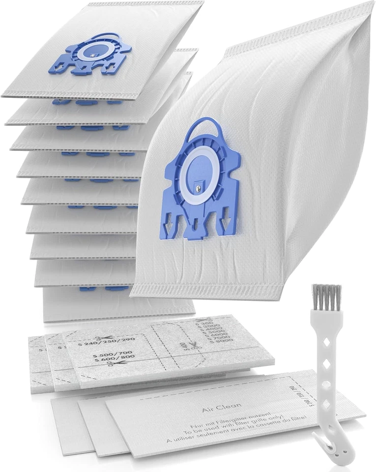 10pk Airclean Bags & 3 Filters for Miele GN C2,C3,S2,S5,S8,S400 Vacuum Cleaner - image 2 of 4