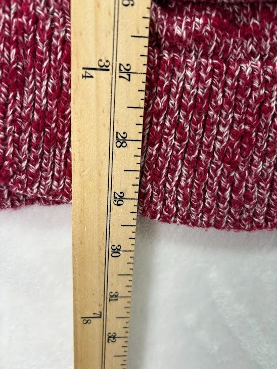 Women's L.L. Bean Size Small Open Shawl Cardigan Sweater Marbled Pink/ White - Image 4 of 4