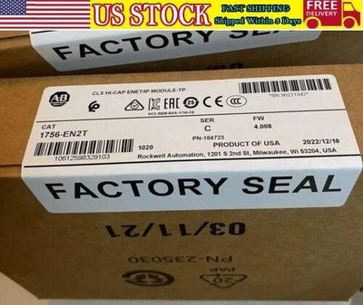 2022-2023 AB 1756-EN2T ControlLogix EtherNet/IP Module New Factory Sealed In US