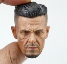 1/6 Josh James Brolin Calm Head Carved Model DIY 12inches Figure