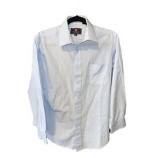 Givenchy Monsieur Vintage Light Blue Long Sleeve Button-Up Dress Shirt