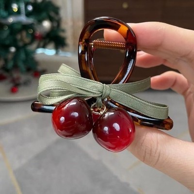 FÜR CHERRY Design Haarklammer sicherer Halt süßer stilvoller Look zarte Oberf