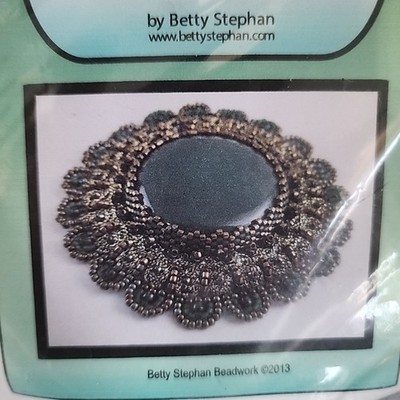 Modern Heirloom Pin Beading KIT Betty Stephan Bead Embroidery Brooch 2013