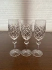 STUNNING SET(3) VTG WATERFORD Crystal POWERSCOURT Champagne Flutes 8"H SIGNED