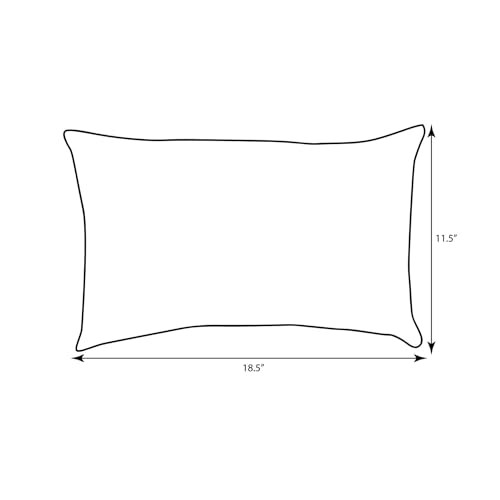 Pompeii Solid Indoor/Outdoor Lumbar Pillow Lumbar - 11.5" x 18.5" Red Pompeii - Picture 3 of 6