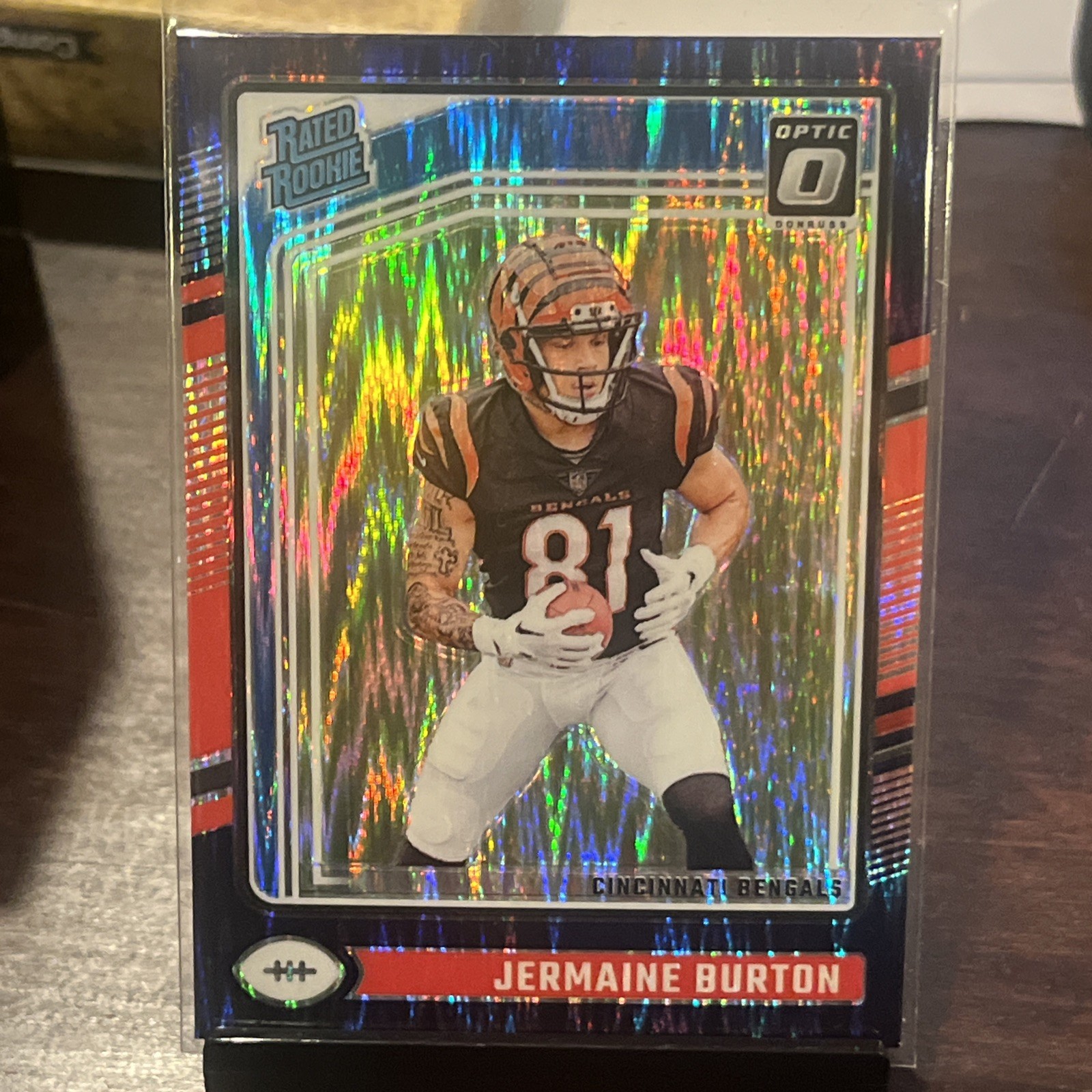 2024 Donruss Optic Jermaine Burton Purple Shock Rated Rookie #251