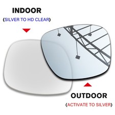 Transition-Clear to Silver Replacement Lenses for Ray-Ban Wayfarer Gen 1 / Gen 2