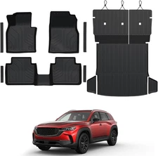 Floor Mats Set for 2023 2024 2025 Mazda CX-50 Gas, Full Coverage All Weather