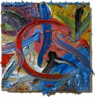 ORIGINAL OIL█PAINTING VINTAGE ART█SIGNED IMPRESSIONISM POP█ABSTRACT NATURE DECO