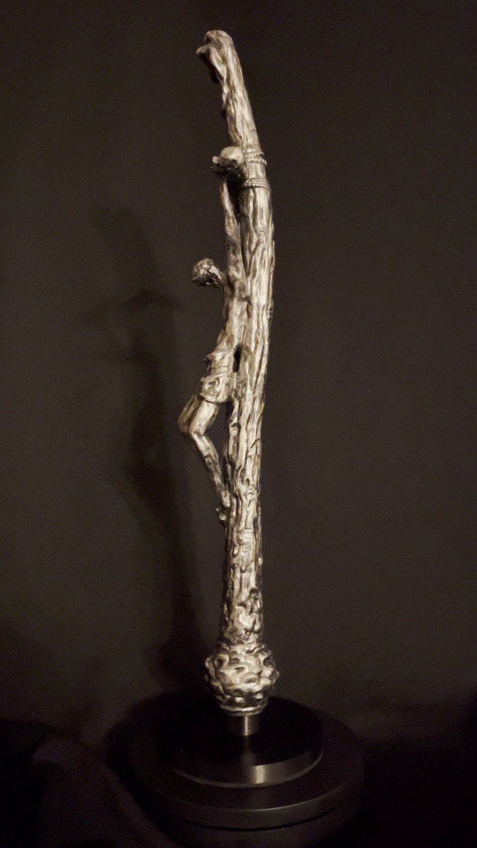 Vatican Papal cross, scepter & ferula topper – hand-shaped, full