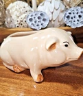 Vtg 1950s Brush McCoy Art Pottery Pig Planter Pink -Rare.