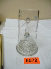 6578.        Alter Bierkrug  Brauerei  Glas Bierkrug 0,5 L
