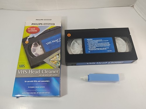 VHS Head Cleaner Phillips Wet Cleaning System PM61103 for VCR or Camcorder 