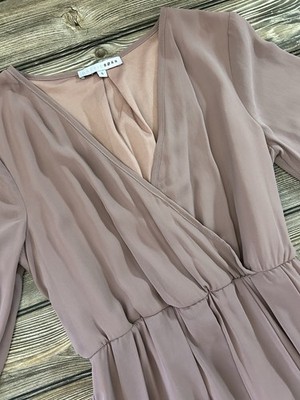 Baltic Born Lydia Wrap S Maxi Dress Mauve Bohomian Whimsical Feminine Wedding
