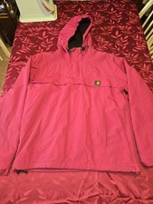 Carhartt Nimbus Pullover Anorak Giacca Antipioggia Fodera Pile Donna Grande Gorpcore