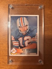 Bob Griese Miami Dolphins Autographed 1992 Pacific Football Card 707/1000