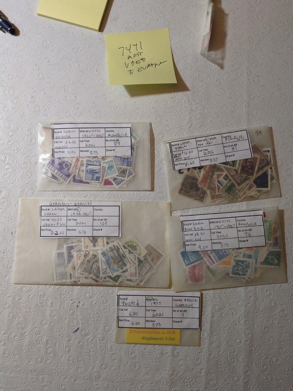 APC 7471 Most used East Europe in packets made by fellow collectors.