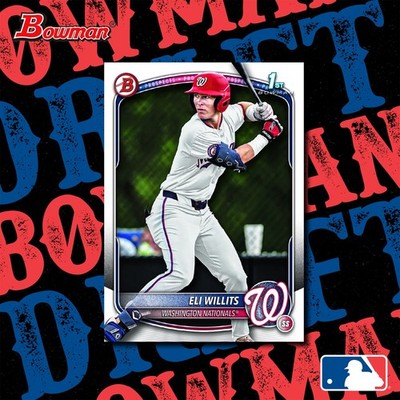 2025 Bowman Draft Washington Nationals Team Set Eli Willits 1st Bowman