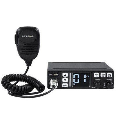Retevis MB63 CB-Funkgerät AM/FM Mobilgerät Dual-Modus,PA-Funktion,für Car, RV
