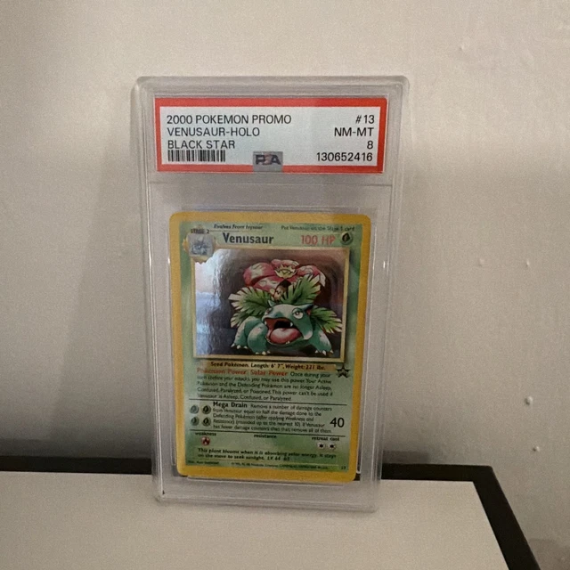 PSA 8 2000 Pokemon Black Star Promo Venusaur Holo #13 English Card