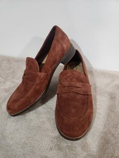 Clarks Trish Rose Womens Size 6M Mahogany Suede Penny Loafers