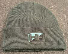 Helly Hansen HH logo olive drab green knit Be...