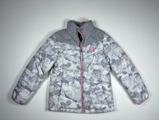 Gerry Puffer Coat Girls Small 7/8 Gray White Camo Winter Outdoor Warm Jacket