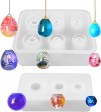 Silicone Sphere Resin Molds - 2-Piece Universe Egg Ball Set