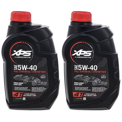BRP 9779492 Ski-Doo XPS Rotax 4-Stroke Synthetic Oil 5W-40 1 Qt Can-Am 2 Pack