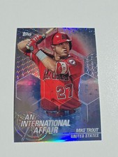 2018 Topps Chrome Update #IA-MT Mike Trout An International Affair Refractor