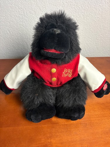 Main Joy "Wild Thing" Gorilla Plush Singing Dancing 12" Letterman Jacket