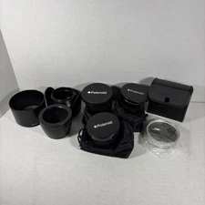 Camera Accessories Lot Lenses Hoods Sony Polaroid .42X .43X 2.2X Opteka 72mm