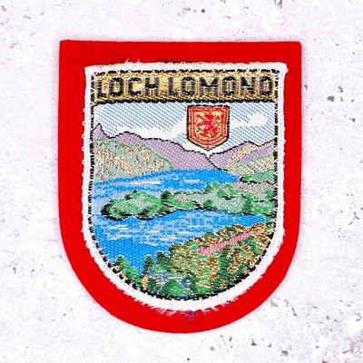 Vintage Loch Lomond Patch   Scotland Scenic Lake Souvenir   Sew-On NOS