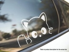 Cat Waving Cute Cat Lover Vinyl Car Truck Decal  Die Cut Vinyl Decal