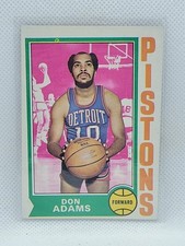 Don Adams 1974/75 Topps Basketball #4 ExMt O/C