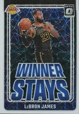 Lebron James 2024-25 Optic Winner Stays White Lazer Prizm LA Lakers 13/59