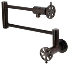 Kingston Brass KS410.RX Belknap 4 GPM Wall Mounted 1 Hole Pot - Bronze