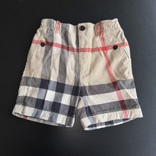 BURBERRY CHILDREN NOVA CHECK 4 POCKETS CASUAL SHORTS Sz 12M