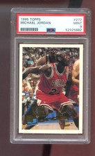1995-96 Topps #277 Michael Jordan PSA 9 Graded Basketball Card NBA Bulls 95-1996