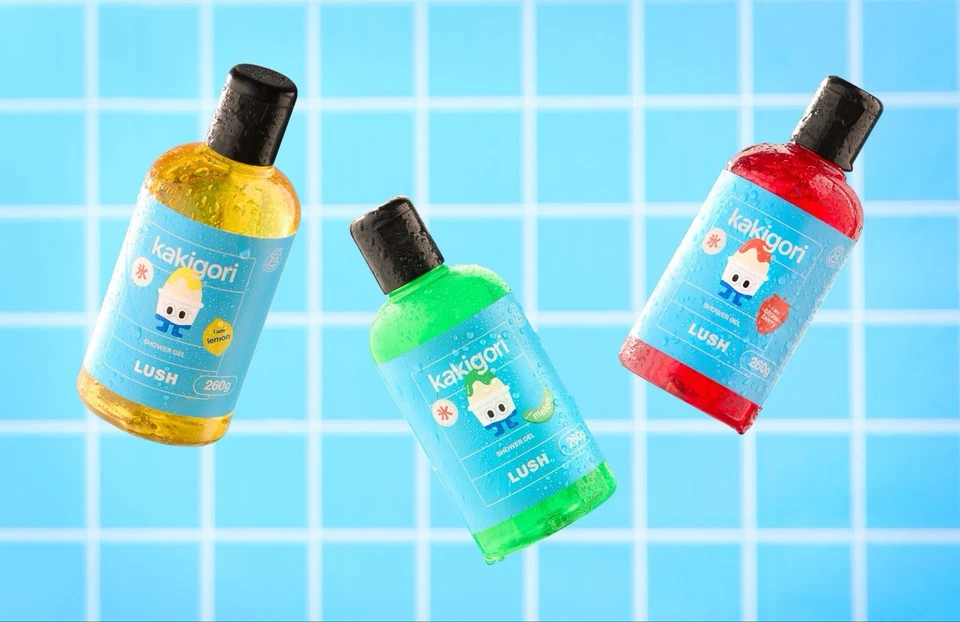 Lush Kakigori Shower Gel Set x3 110g Japan Asia Exclusive - Image 2 of 2