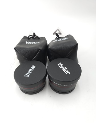 Vivitar HD4 Screw Mount Lens Set .43 Wide & 2.2x Telephoto Adaptor's. 58mm