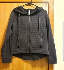 lululemon athletica Women s Gray Full Zip Hooded Hoodie w/ Pockets Size 8