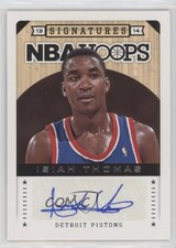 2013-14 NBA Hoops Signatures Isiah Thomas #118 Auto HOF 6ns