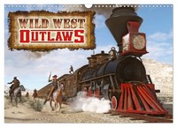 "Calendar 2027 · US Version · Wild West Outlaws (Wall Calendar 2027 17\" × 12\" Lan"