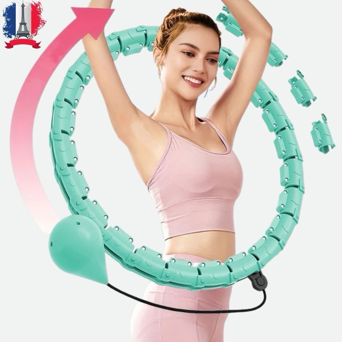 Cerceau Fitness Intelligent Antidérapant avec Compteur de Calories pour Perte de Poids