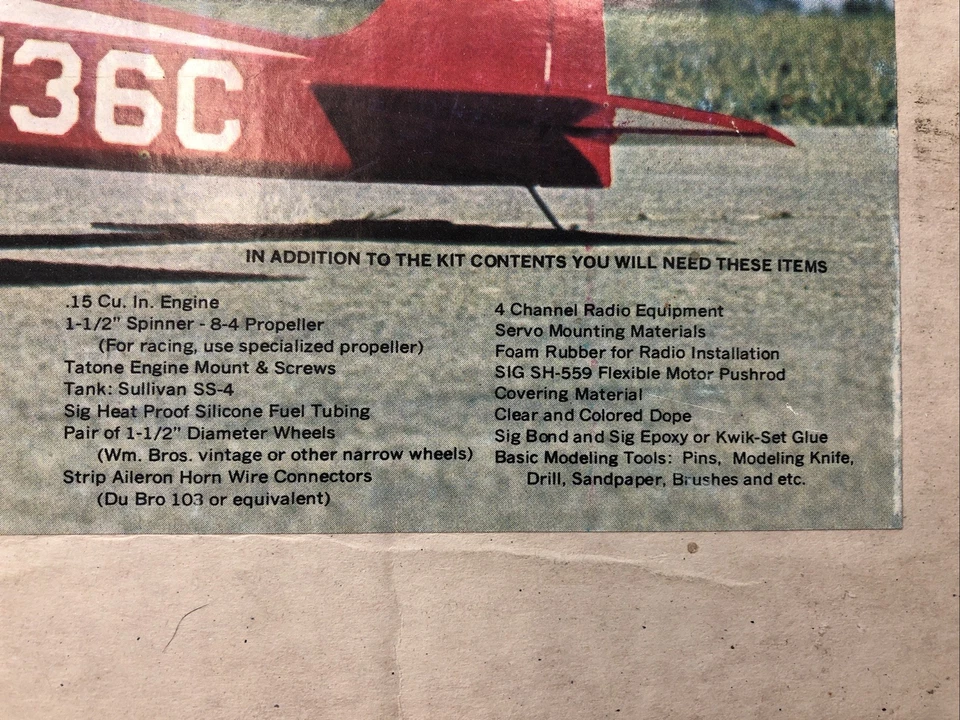 Sig Doubler II Vintage Balsa RC Modelo Avión Kit 1/4 Enano y Modelo Deportivo ✈️ Foto 4 de 4
