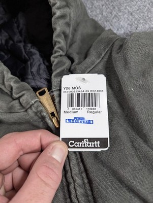 NOS! Vintage Kids Carhartt Jacket Y06 Moss Green - Youth Medium